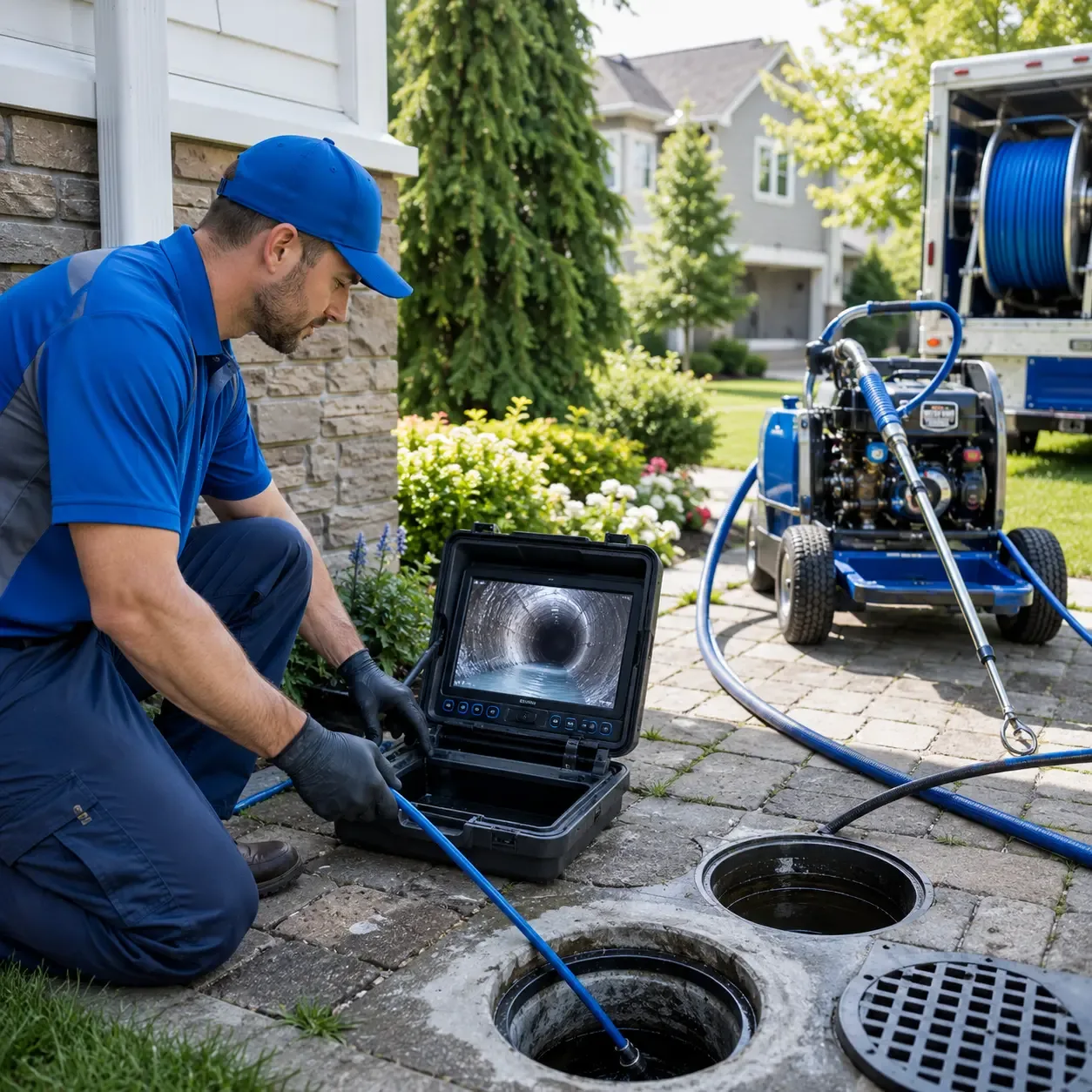 Outdoor drain cleaning professionals serving Carbon, TX